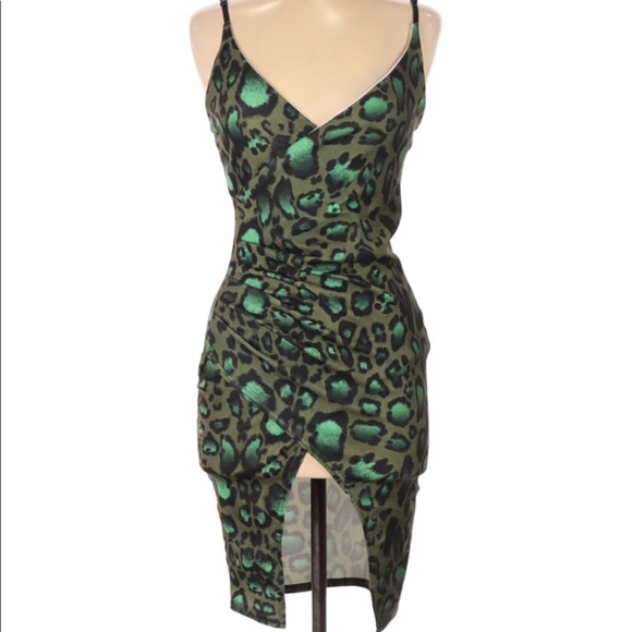 leopard cocktail dress